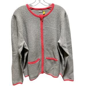 NWT Cabela’s Boiled Wool Gray Full Zip Sweater Size XL